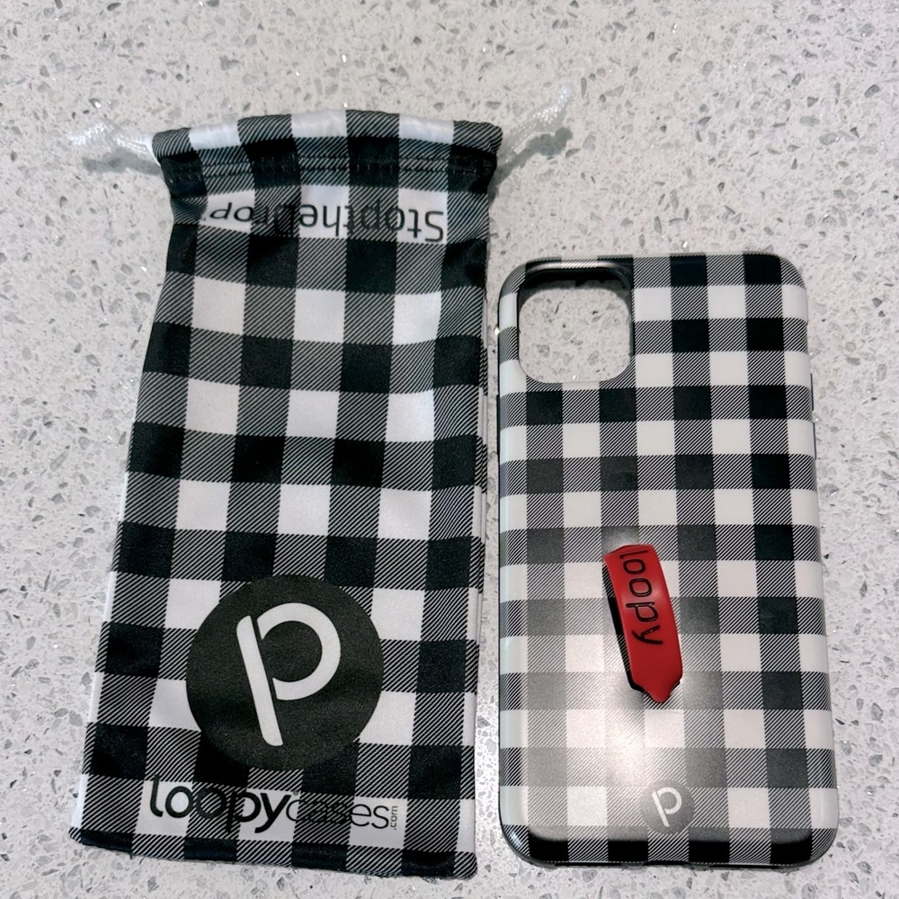 Like new black and white checkered iPhone 11 Pro Max case